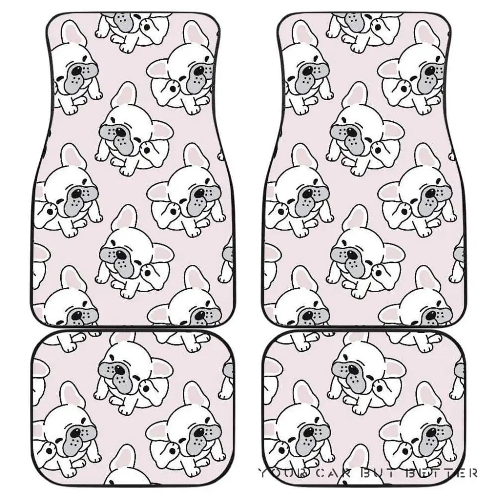 

Cute French Bulldog Pattern Front And Back Car Mats 045109