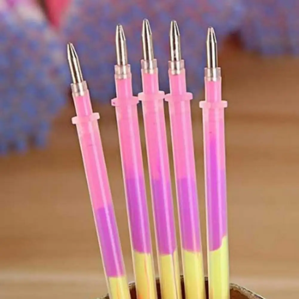 

20pcs Multi Color Rainbow Refill Highlighters Gel Pen Point Fluorescent Painting Pen Students Refill Ball Graffiti M9i5