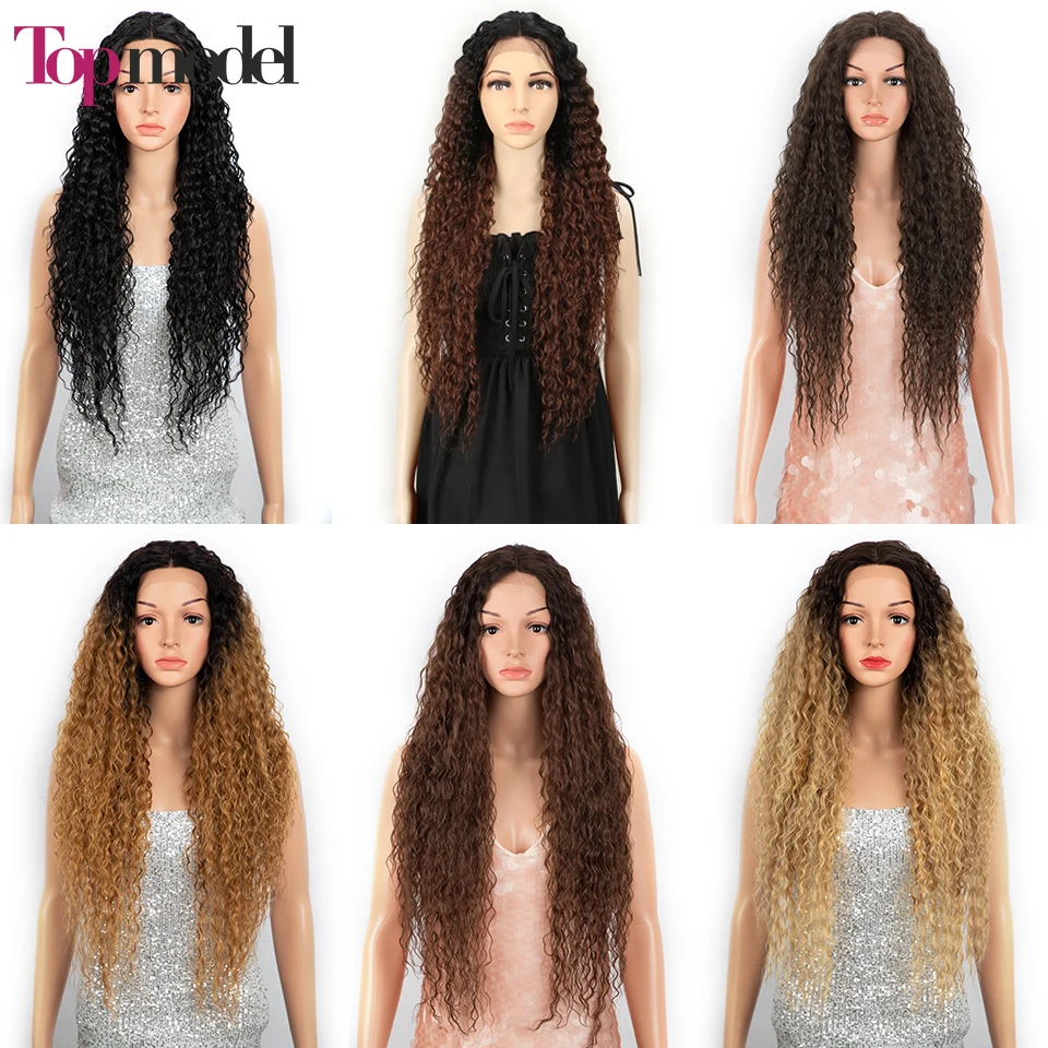 Парик светлый Синтетический на сетке с эффектом омбре для женщин длинный