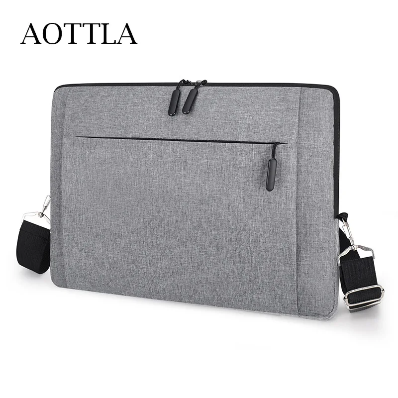 

Сумка AOTTLA через плечо для мужчин и женщин, брендовый ПОРТФЕЛЬ унисекс для ноутбука высокого качества, сумка для работы и работы
