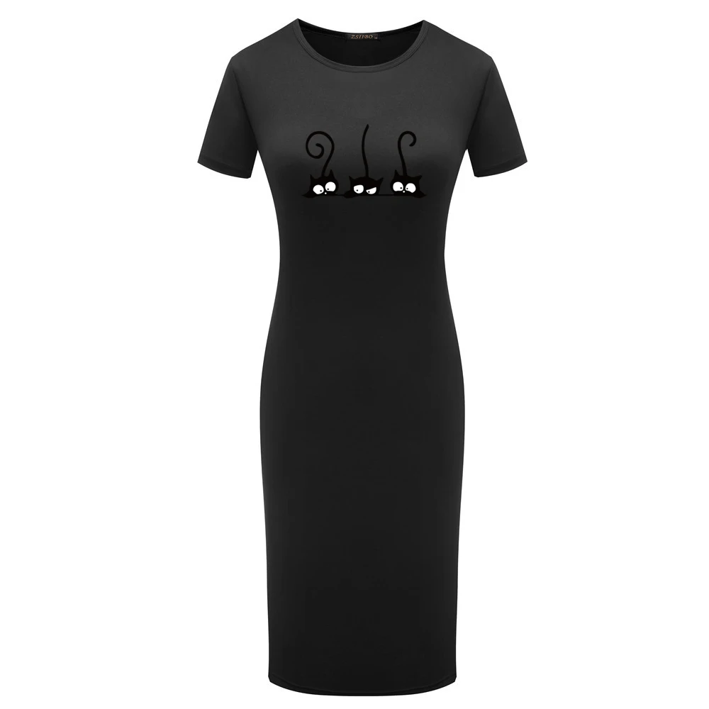 

Женское платье, одежда 2022, летняя одежда, облегающее платье с коротким рукавом, туника с круглым вырезом, повседневные облегающие платья-фут...