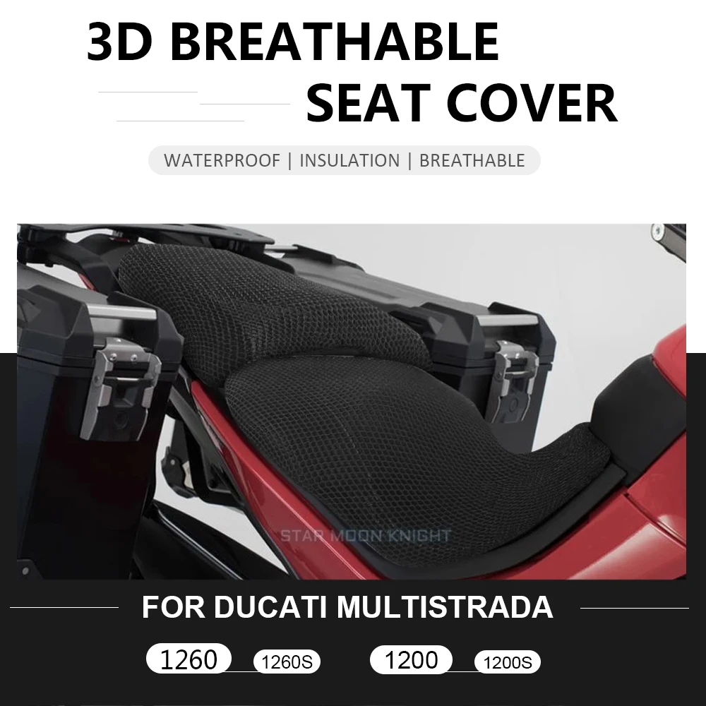 

Чехол для подушки на сиденье мотоцикла DUCATI Multistrada 1260 1260S MTS 1200 S 1200 s сетчатый 3D защитный изоляционный чехол для подушки