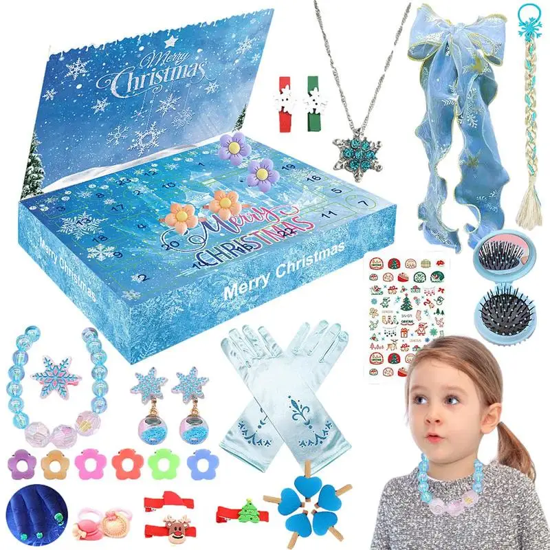 

Браслет с календарём и бусинами для детей, 24 дня