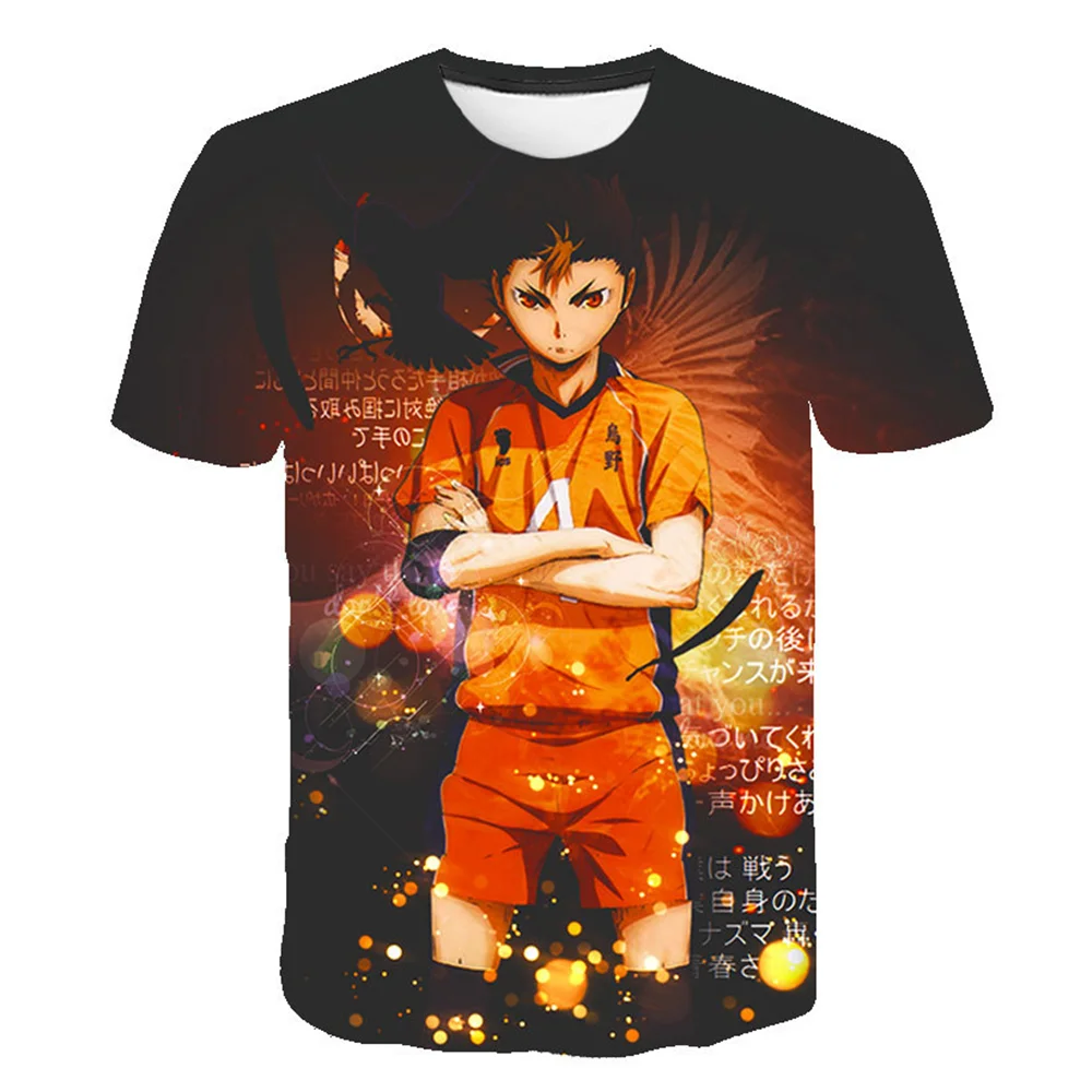 

Haikyuu аниме одежда футболка для мужчин Camisetas манга Топы Ropa Hombre уличная одежда мужская футболка летние футболки