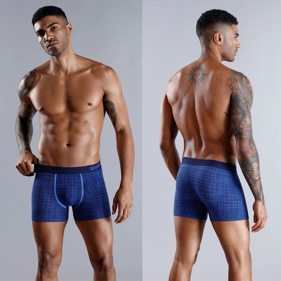 4Pcs Mens Underpants Sexy Boxers Underwear Man Cotton Men's Panties Brand Male Boxer Shorts Slip Homme Calecon