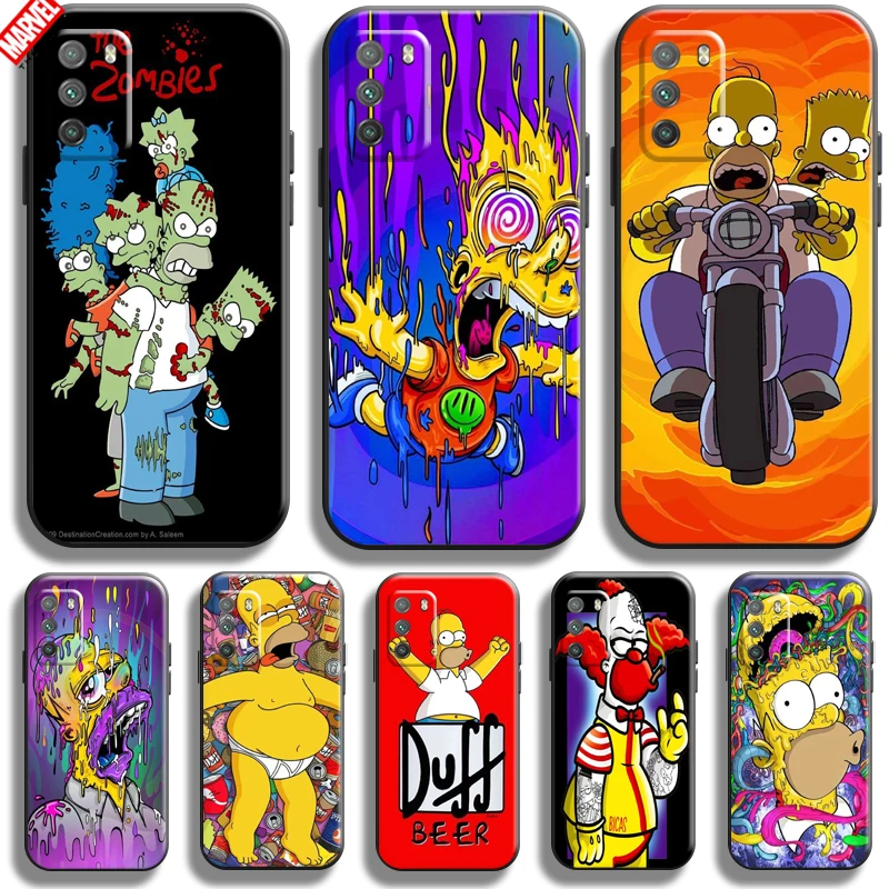 

Cute Homer S-Simpsons Family For Xiaomi Poco X3 PRO NFC X3 GT M3 M3 Pro 5G F3 GT Phone Case Funda Silicone Cover Back Carcasa