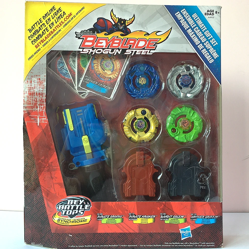 

Genuine Limited Edition Beyblade A4952 Shogun Steel Metal Fusion Fight Toupies Bey Battle Tops Toy Collection Attack Defense