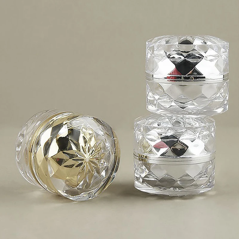 

7g Empty Acrylic Plastic Jar For Packing Cream Balm Nail Candle Cosmetic Travel Storage Container With Inner Lid