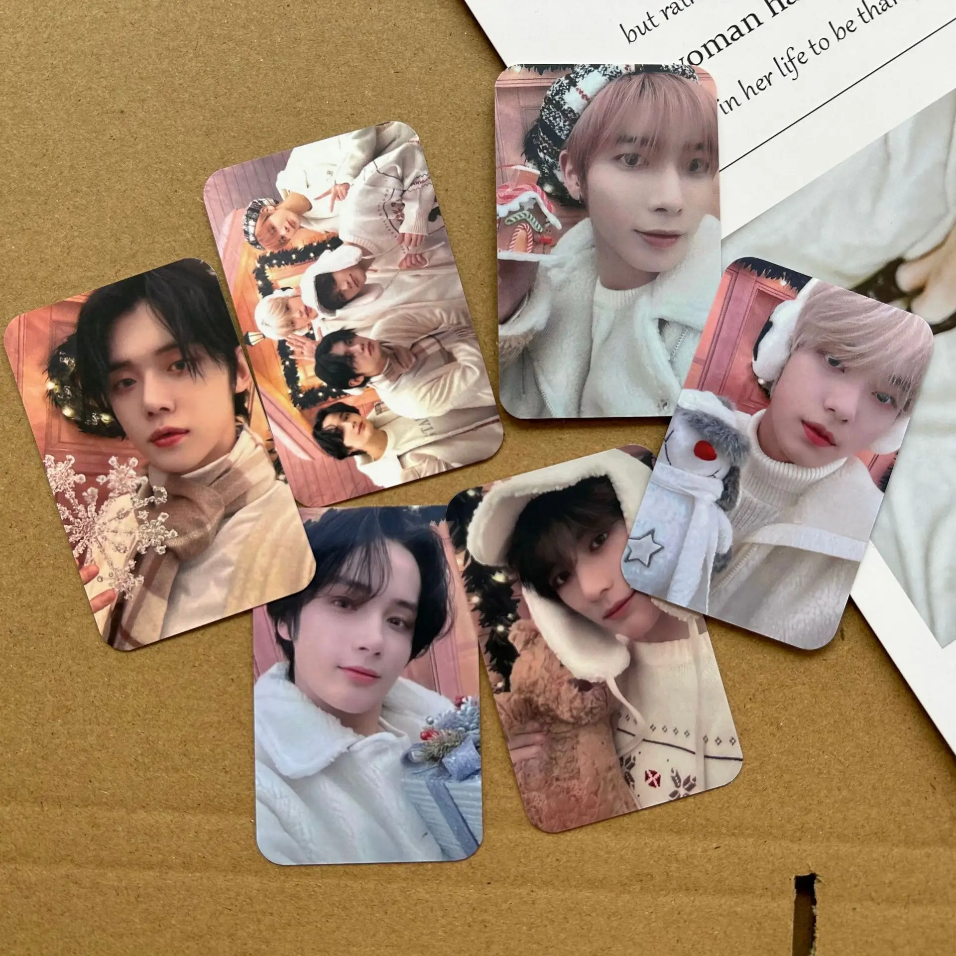 Фото 6 шт. Kpop фотокарты TXT искушение замораживание альбом четверг детская ломо-карта BEOMGYU SOOBIN YEONJUN TAEHYUN Kpop аксессуары №2