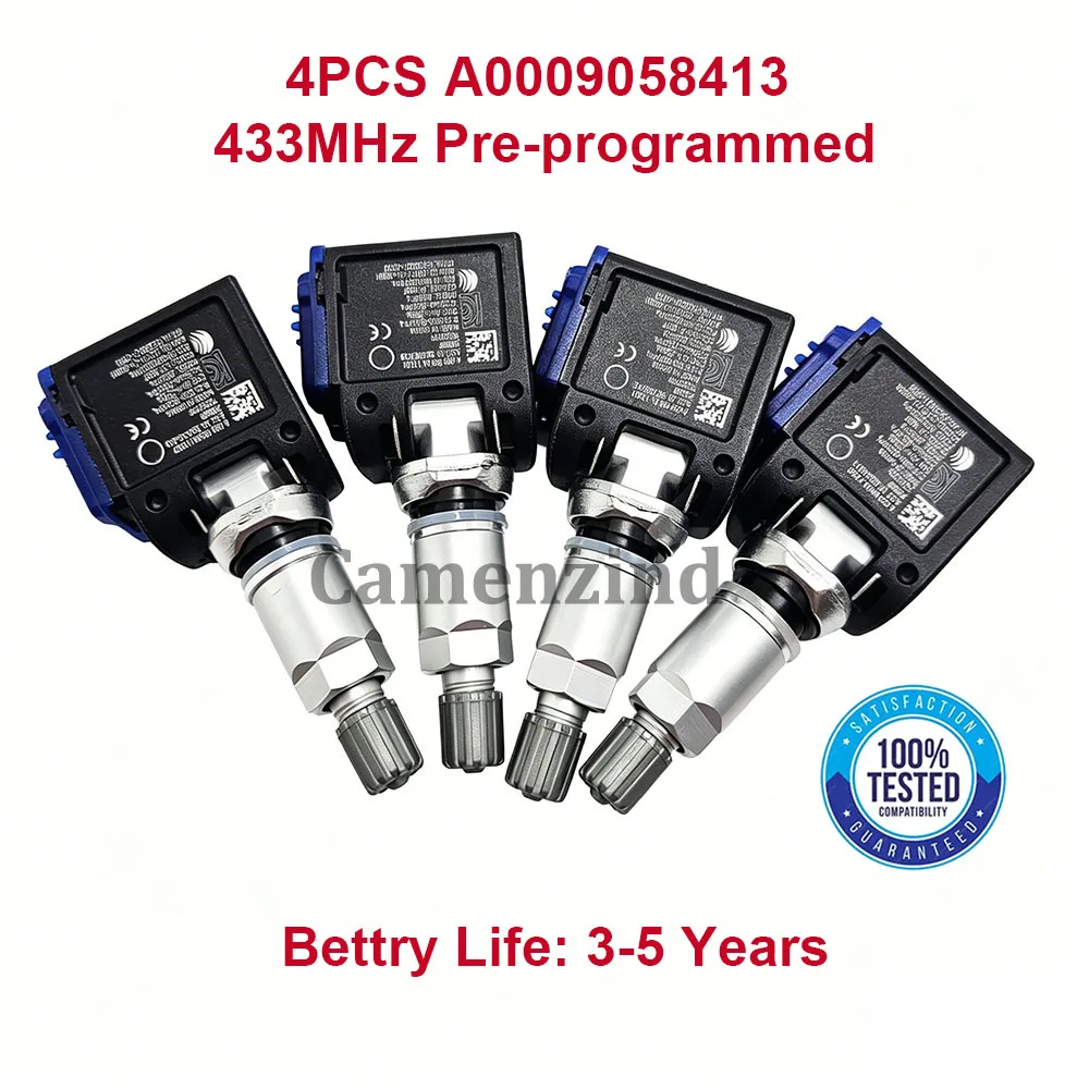 Фото 4 шт. датчик давления в шинах TPMS A0009058413 A0009058706 для Benz C-Class W206 E-Class C236 EQE V295 X294 EQS V297 X296 GLC X254 №1