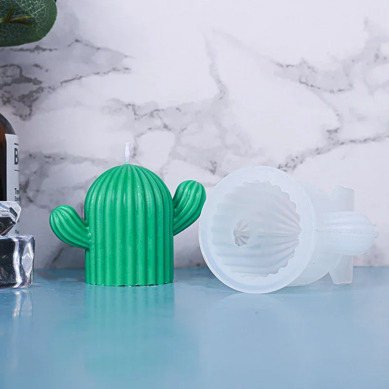 

Cactus Silicone Mold Scented Candle Mold Cake Decoration DIY Succulent Mousse Chocolate Bread Ice Tray Mold Candle Making Tools