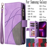 sunjolly mobile phone cases covers for samsung galaxy s22 s21 s20 plus ultra fe 2022 case cover coque flip wallet