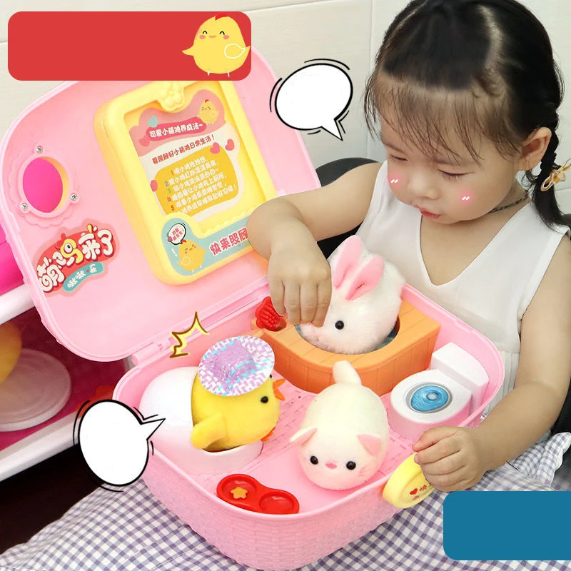 

Children Pretend Play Toys Kids Housekeeping Toys Kitchen Food Cutting Toys Gift Lovely Chicken House Learning Educational Toys