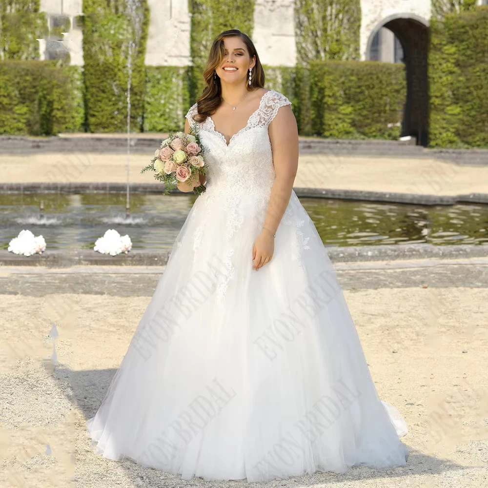 Свадебные платья больших размеров по индивидуальному заказу с кружевом из