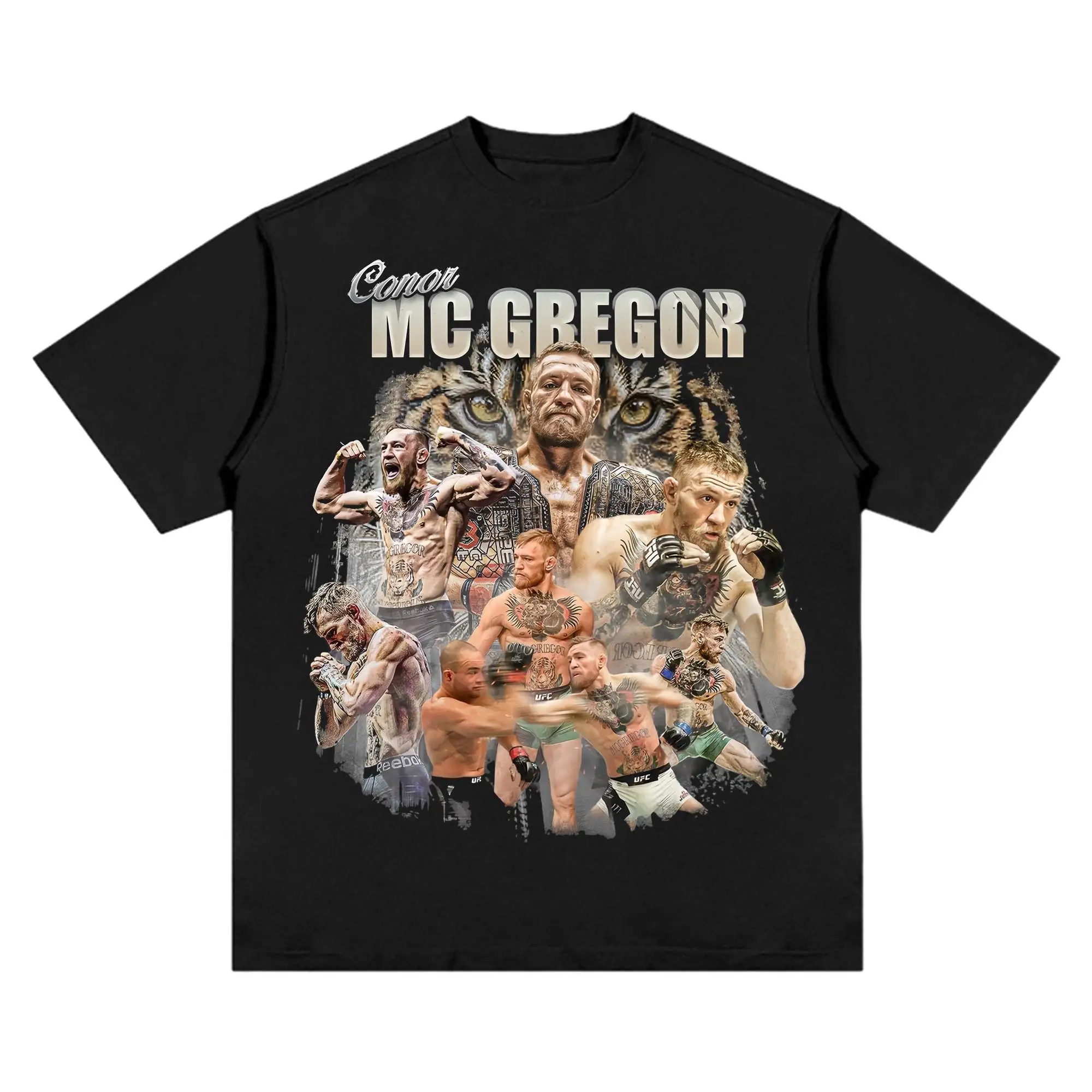 Летняя хлопковая футболка Conor McGregor унисекс с короткими рукавами в стиле хип-хоп