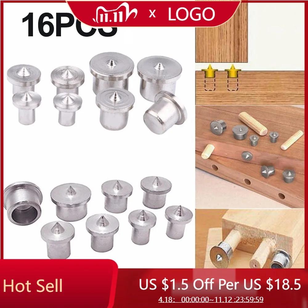 

Panel Furniture Positioning Carpentry Log Dowel Tips Round Log Pin DIY Locator Wooden Pin Center Punching Accessories