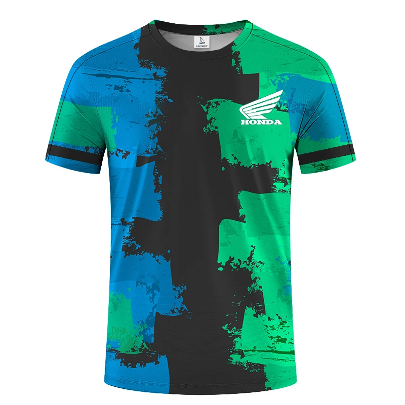 

TT Event Perimeter Top HRC Print Racing Leisure Cycling T-shirt Cool Men Breathable T-shirt Men's Style Large Size Short Sleeve