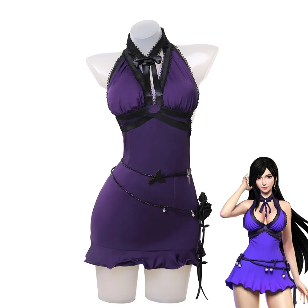 

Unisex Anime Cos Final Fantasy VII Tifa Lockhart Cosplay Costumes Halloween Christmas Party Sets Uniform Suits