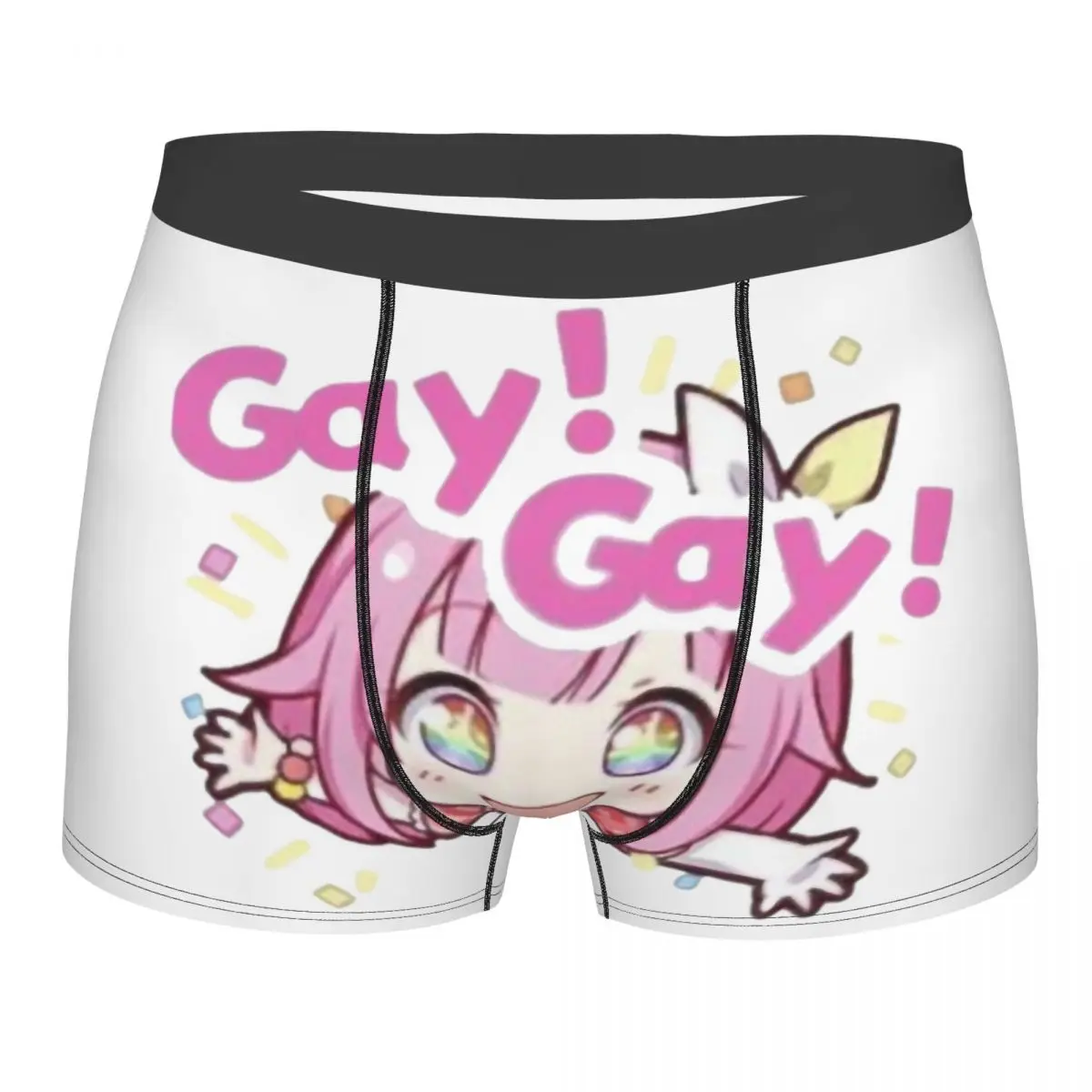Custom Gay Otori Emu Anime Cartoon Underwear Men Sexy Print Customized Boxer Shorts Panties