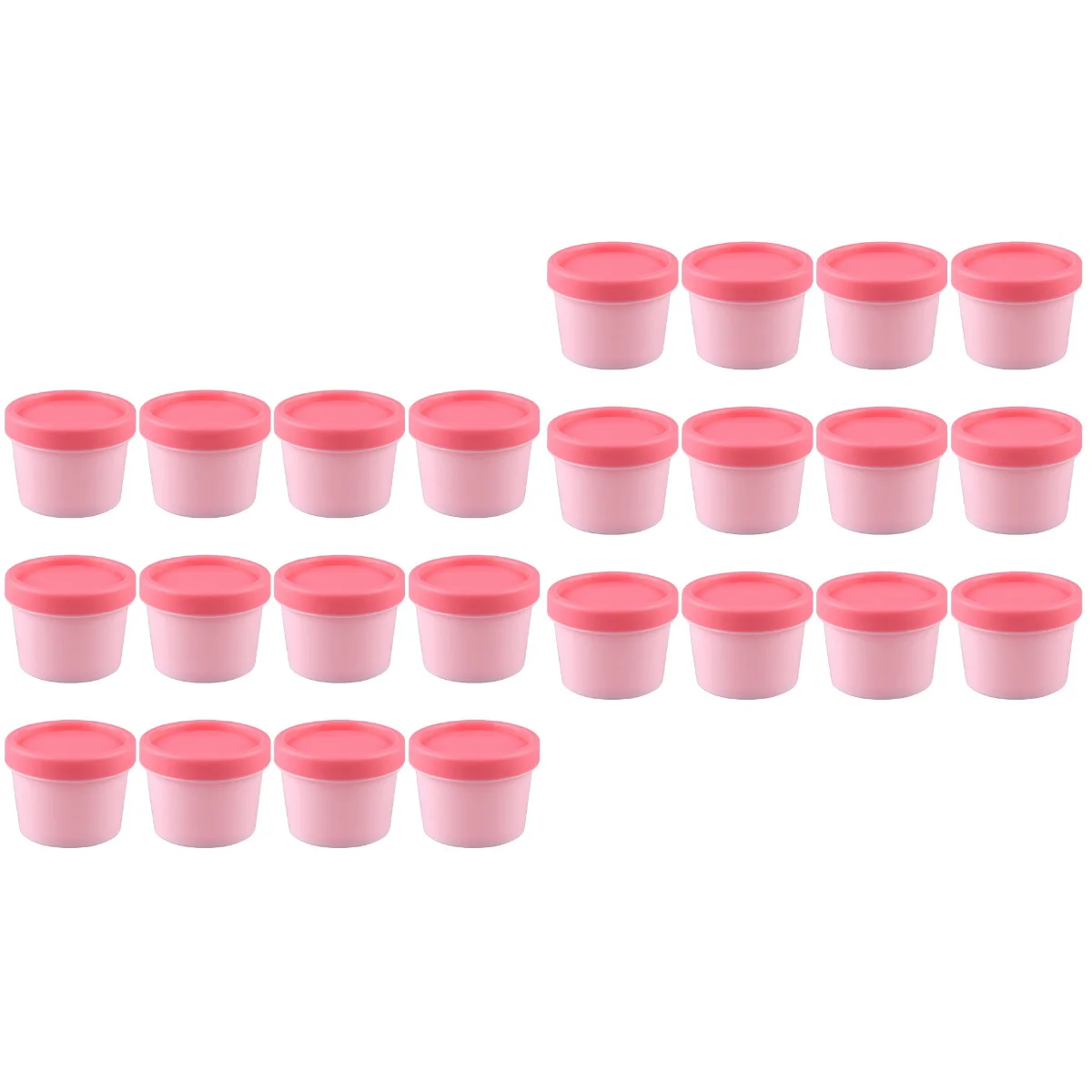 

Empty Cream Container Mask Bottle Box Plastic Containers Desserts Travel Face Jars