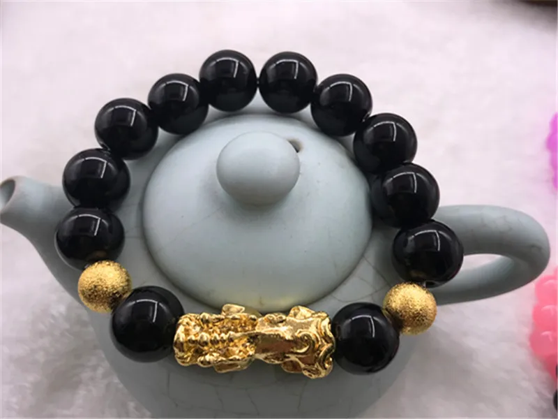 Обсидиановый браслет тактильные браслеты парные модели мужских браслетов для