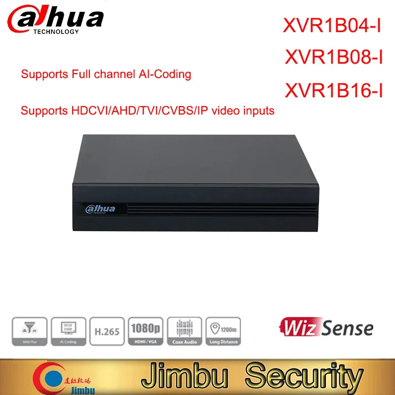 Dahua DVR XVR 4ch 8ch 16ch Penta-brid Cooper 1U 1HDD WizSense Digital Video Recorder XVR1B04-I XVR1B08-I XVR1B16-I SMD Plus