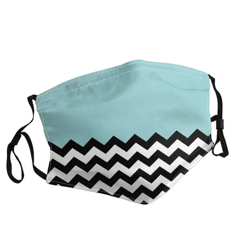 

Missoni Twin Peaks Geometric Zigzag Mask Breathable Bohemian Pattern Face Mask Protection Cover Adult Respirator Mouth-Muffle