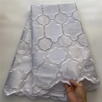 2022 african lace fabric high quality lace swiss voile lace in switzerland nigeria wedding dress lace fabric 5 yards 2357
