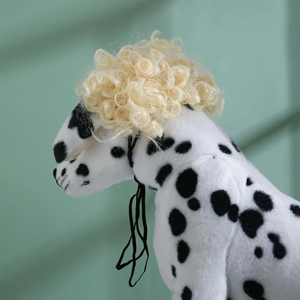 

Pet Wig for Dogs Vibrant Comfortable Halloween Pet Wigs Funny Dog Cat Costumes for Cosplay Birthdays Reusable Fun of Attention