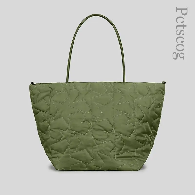 

Осенне-зимняя стандартная мягкая нейлоновая сумка через плечо с рисунком звезд, дизайнерские Роскошные модные вместительные сумки