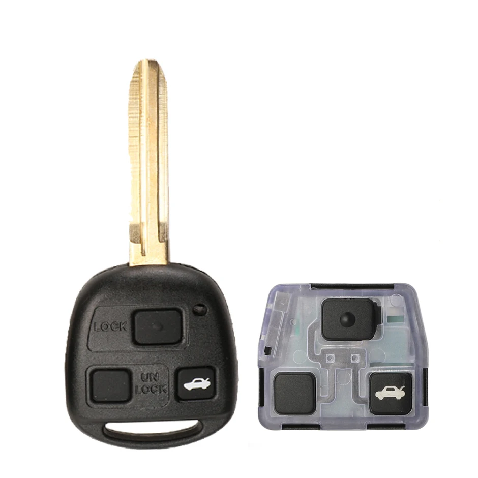 

Jingyuqin модифицированный флип-брелок с 2 кнопками, 433 МГц, чип 4D67 для Toyota Prado 120 RAV4 Kluger FCC ID: 50171