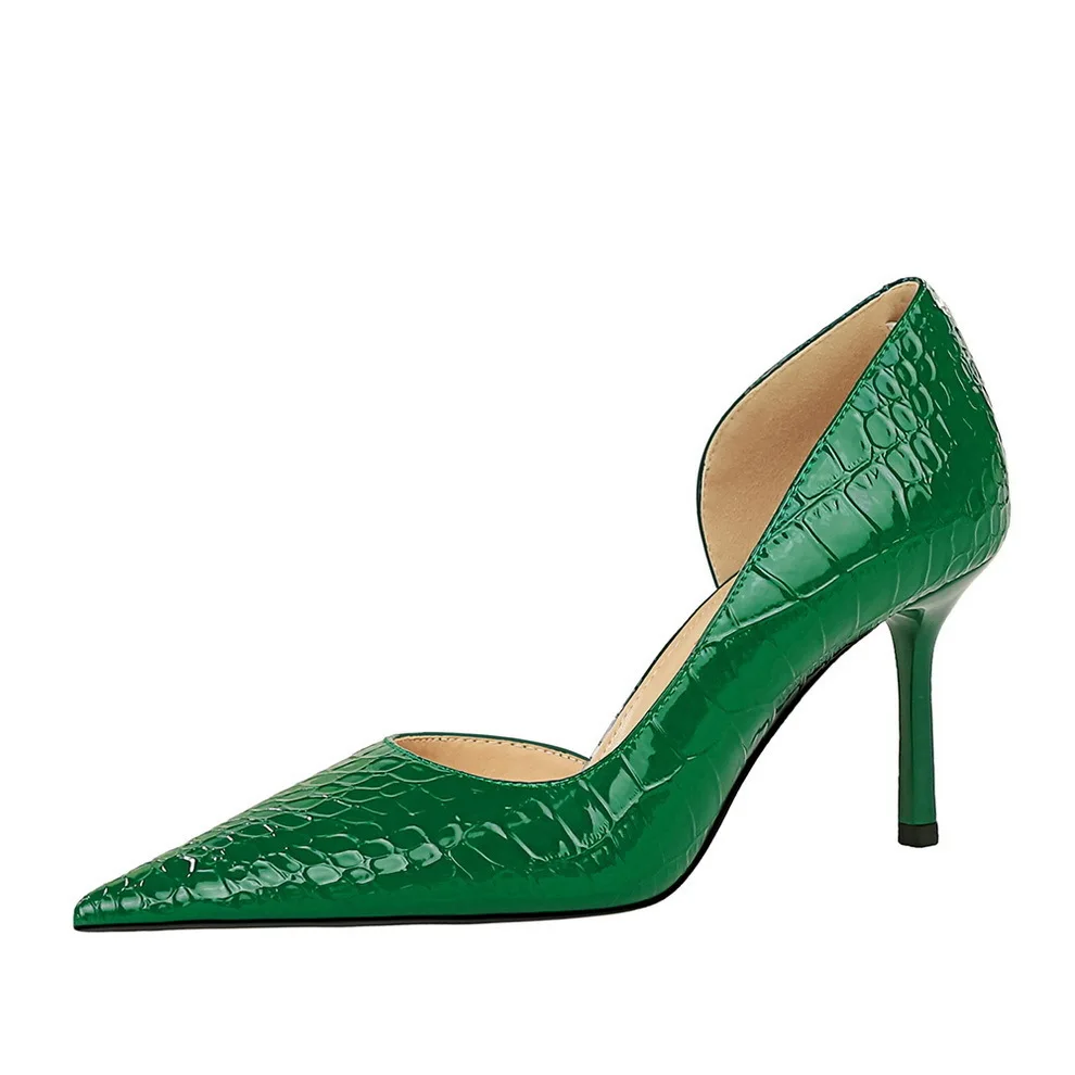 Женские туфли-лодочки стильные туфли на высоком каблуке с тонким неглубоким