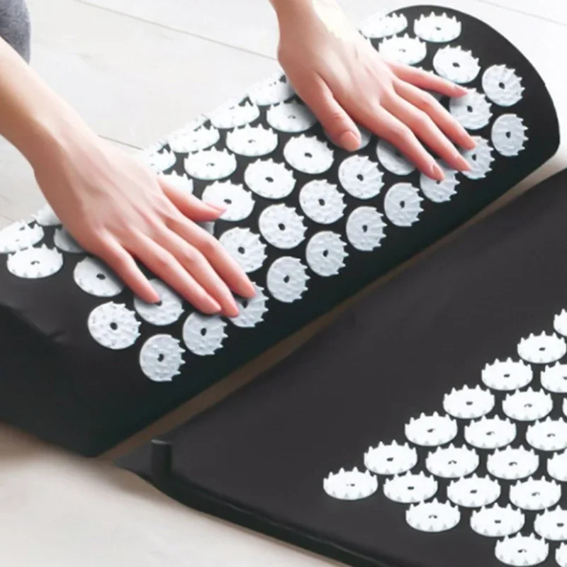 Акупунктурный массажер коврик для йоги подушка массажа снимает боль стресс в