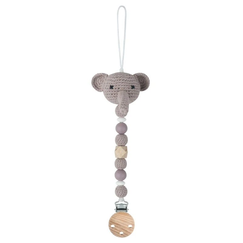 

Handwoven Baby Soother Clip Anti-drop Pacifier Chain Nipple Clip Dummy Holder