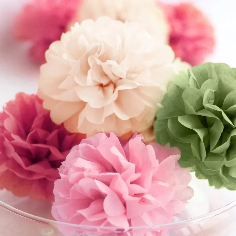 15 шт. Горячий Розовый Шалфей зеленая бумага цвета слоновой кости фотообои для