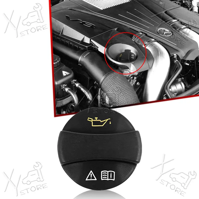 Фото Крышка маслозаливной горловины Hansbet для Mercedes W116 W123 W124 R126 W140 W163 W164 R170 W201 W202 W203 W204 W210 W211 W220 W221 №3