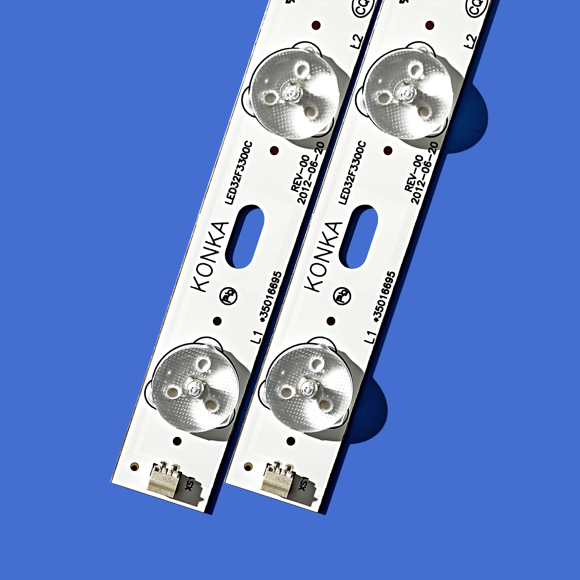 4pcs x 32 inch LED TV Backlight Lens Strips LED32F3300C 35016695 IC-BKKL32D019 for 32'' Konka 12-LEDs 644mm