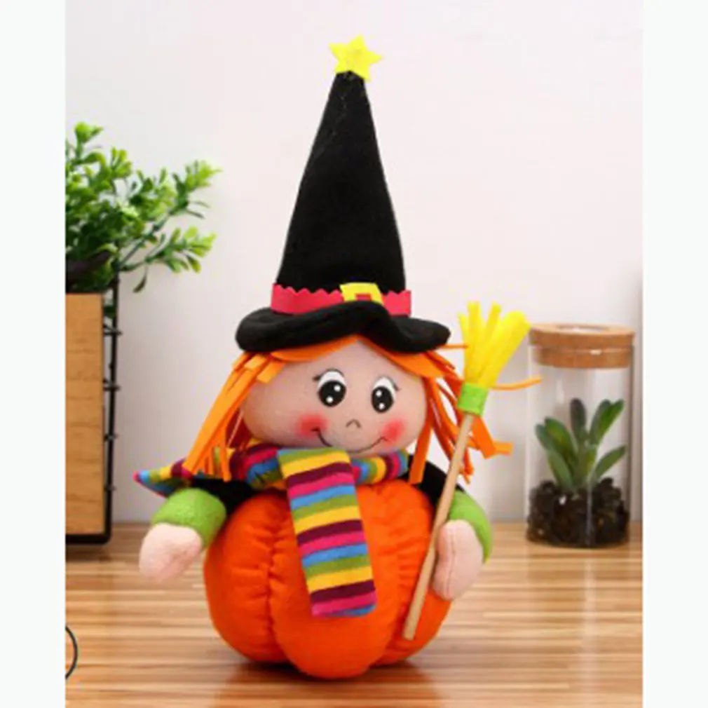 

Halloween Decorations Pumpkin Doll Doll Doll A Pumpkin Little Girl + Broom,