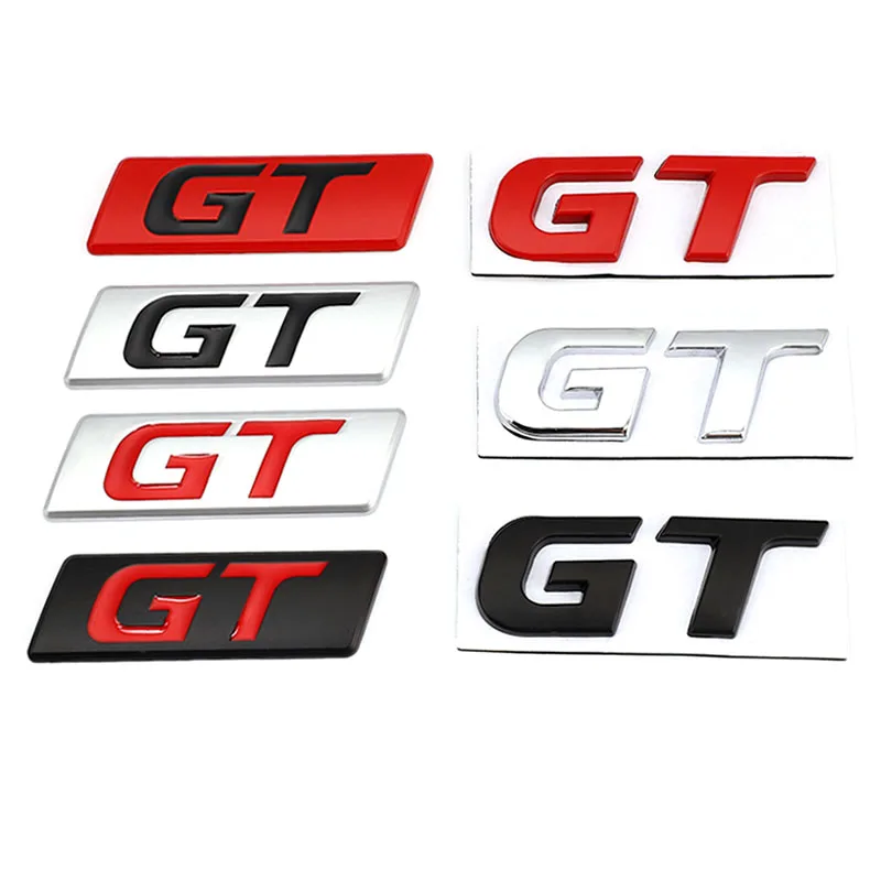 

GT Car Sticker Badge Emblem Decals for Peugeot Hyundai GT BMW X6 X5 KIA Forte Optima Picanto Stinger Renault Ford Focus Mondeo