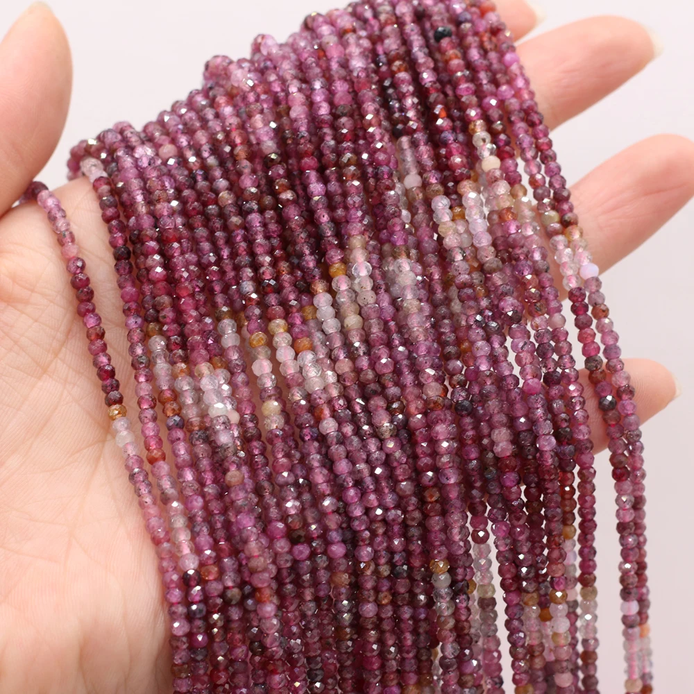 

Детские бусины, маленькие фиолетовые Круглые граненые бусины-разделители для изготовления ювелирных изделий, браслетов, ожерелий, прядей, ...