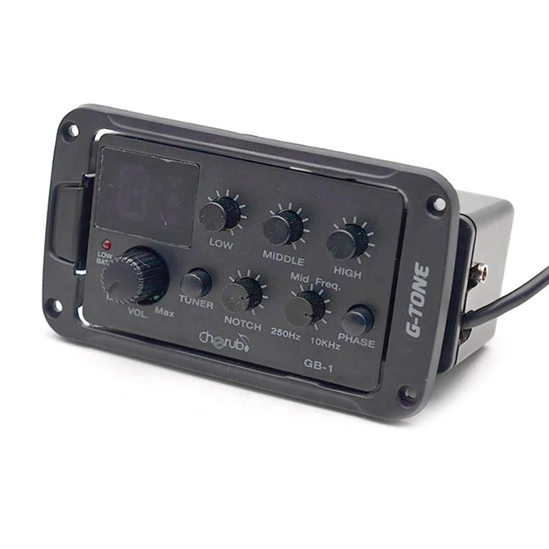 

2X Cherub GB-1 Acoustic Guitar Preamp Guitar Equalizer 3-Band EQ Equalizer With Piezo Pickups