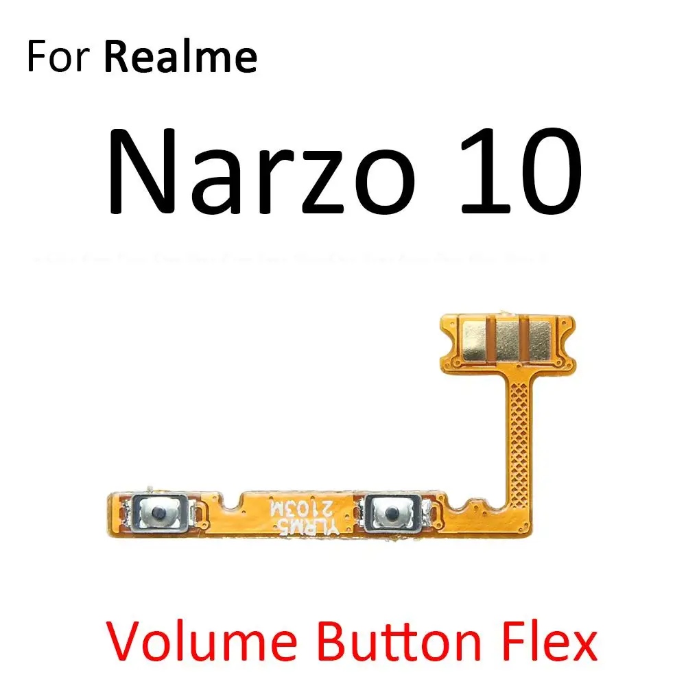 Гибкий кабель для OPPO Realme Narzo 10 10A 20A 20 Pro кнопка включения выключения звука кнопки
