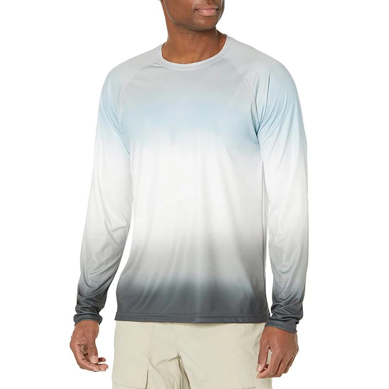 

Топы с защитой от УФ-лучей для занятий спортом на открытом воздухе, футболки с защитой от солнца для бега, UPF50 + мужские искусственные дышащие
