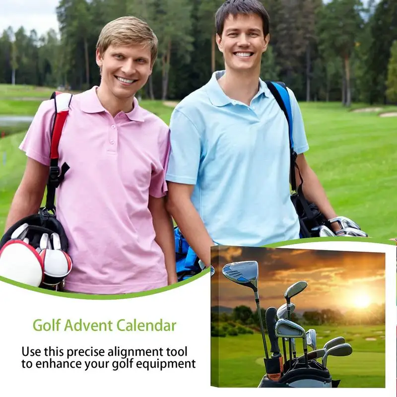 12 сеток оборудование для гольфа Адвент-календарь обратного отсчета взрослых
