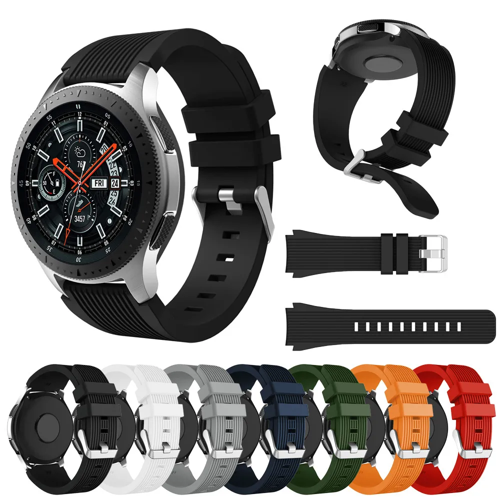 

Soft Silicone Watch Band Replacement Band Strap For Samsung Galaxy Watch 46mm Fashion Wristband SmartWatch Accessories