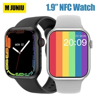 2022 new smart watch men 1 9 hd screen bluetooth call custom dial heart rate nfc access card smartwatch women for android apple