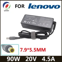 20V 4.5A 90W 7.9*5.5mm 8 pin AC Laptop Adapter For Lenovo T6 R6 Z6 X6 X200 X300 3000 C100 T60 E125 E430 E530 E4 Notebook Charger