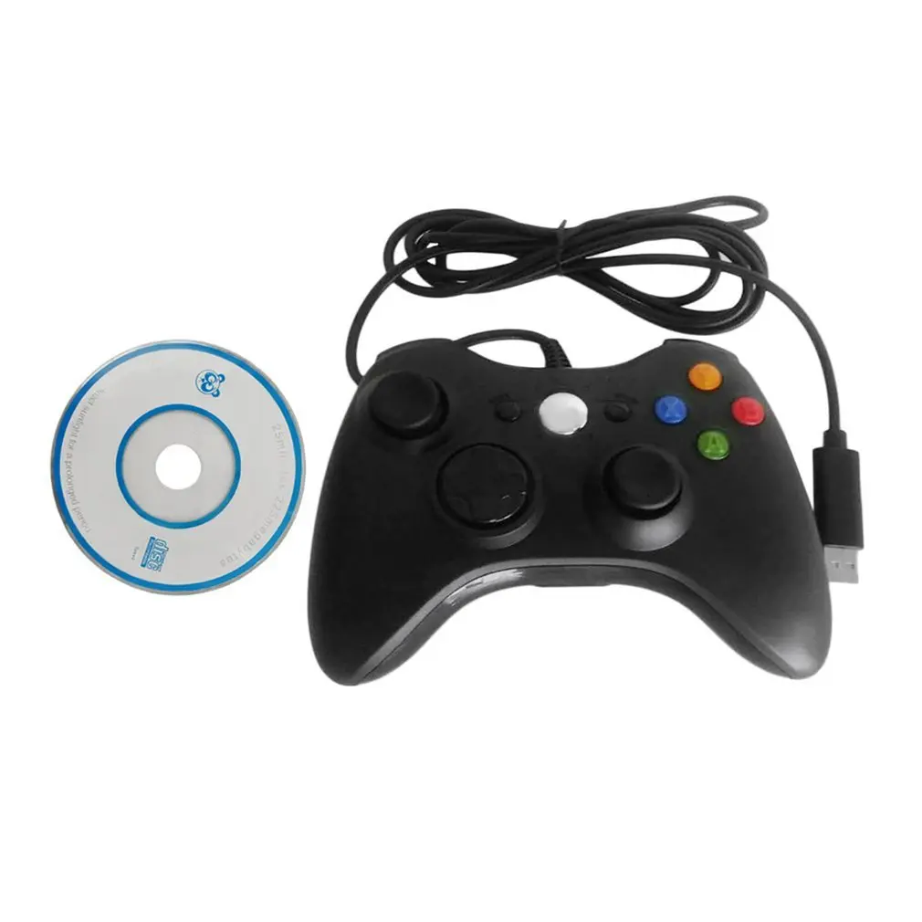 USB Wired Game Remote USB-360 Plastic USB Port Controller Easy to install Black/White Improved Ergon