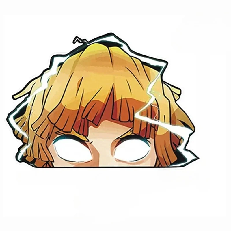 

Забавные наклейки для автомобиля в стиле аниме «Убийца демонов», водостойкая солнцезащитная наклейка для ноутбука, виниловые наклейки на окно, багажник, декоративные