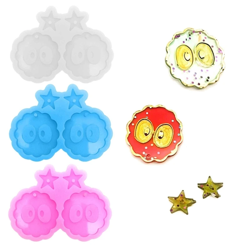 

Модные формы ручной работы в виде звезды для девочек, для изготовления ювелирных изделий из смолы, подвеска «сделай сам»